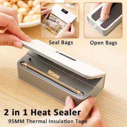 Portable Mini Heat Sealer for Food Preservation and Packaging
