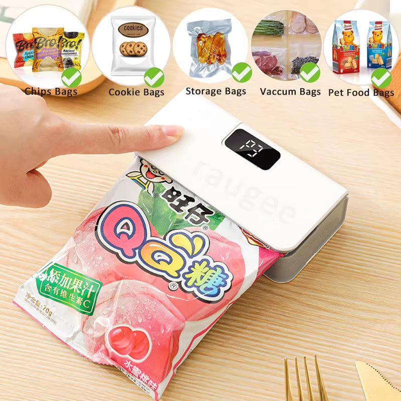 Portable Mini Heat Sealer for Food Preservation and Packaging